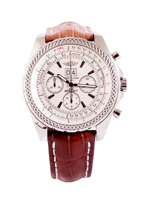 breitling bentley 6.75 leather strap|Breitling Bentley chronograph for sale.